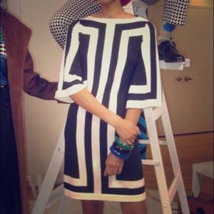 Trina Turk Black and White Dress